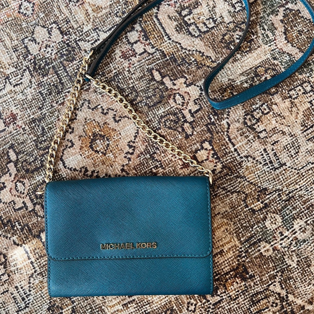 Michael Kors Teal Crossbody Bag
